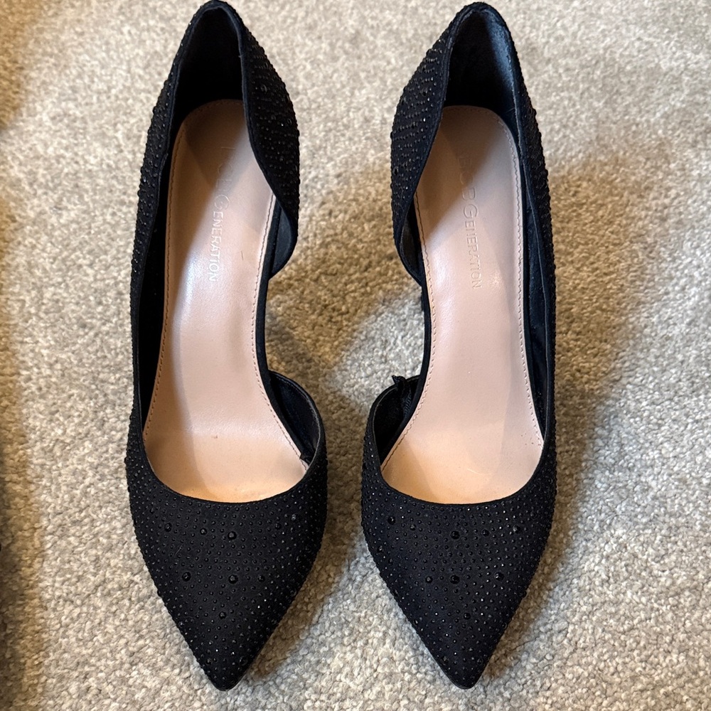 BCBGeneration Black Studded Heels